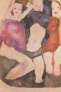 Egon Schiele, Three Girls (mk12)